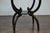 English Midcentury Period Dark Lacquered Side Tables with Neoclassical Accents For Sale - Image 9 of 12