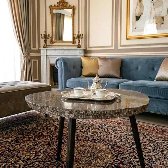 Brown Marble Coffee Table from Forzini For Sale - Image 13 of 13
