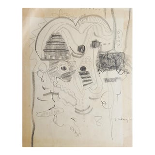 1970 Zanne Hochberg Abstract Drawing For Sale