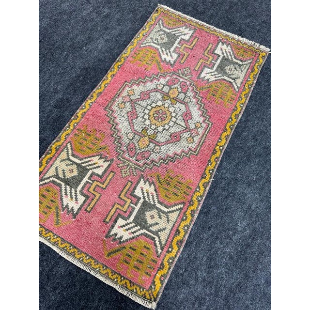 Early 21st Century Turkish Yastik Rug 1'7" x 3'1" For Sale - Image 5 of 5