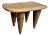 Vintage Senufo Two Tone Wood Stool Side Table For Sale