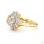 Modern 2.5 Carat Old European Cut Diamond Gold Ring, Size 6.5 For Sale - Image 3 of 9