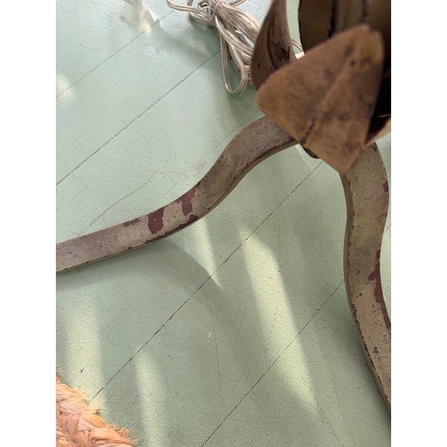 Vintage Italian Floral Tole Floor Lamp For Sale - Image 11 of 13