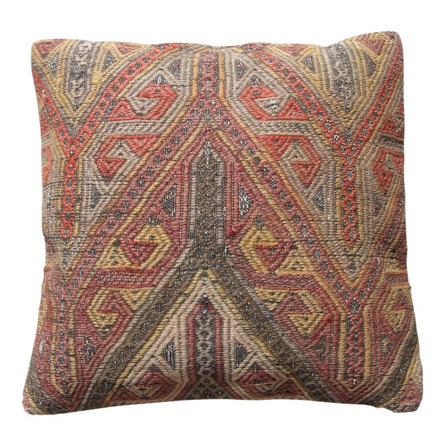 Contemporary Handmade Turkish Pillow Cover For Sale