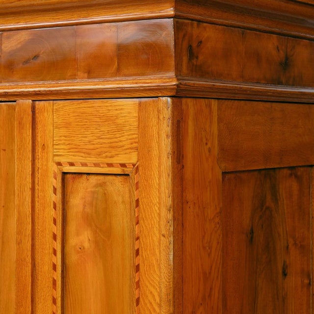 Brown Hallway Wardrobe in Walnut and Oak, 1800s For Sale - Image 8 of 12