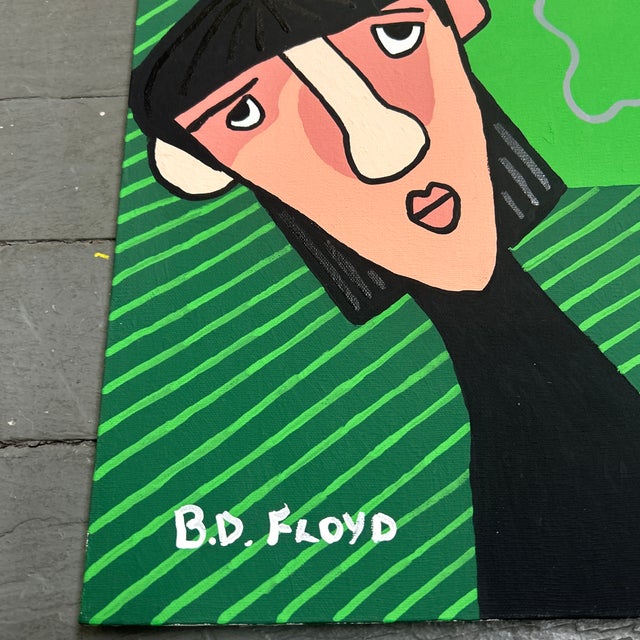 Two Contemporary Original “Abstract Beatles” Paintings by b.d. Floyd - Set of Two For Sale - Image 4 of 5