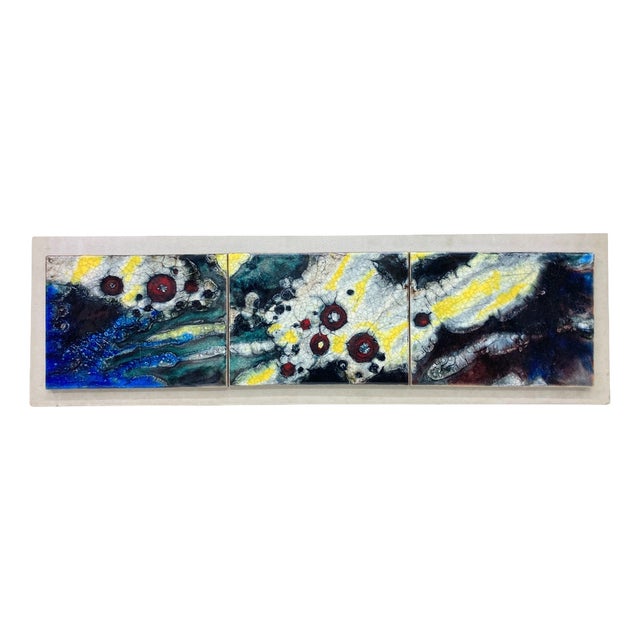 Mural in Ceramic from Karlsruher Majolika, 1960s For Sale