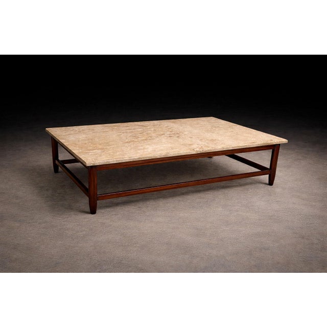 Mid-Century Modern Coffee Table in Solid Rosewood & Marble by Jorge Jabour for Móveis Cantu, Brazilian Modern, 1960s – Lot 645 For Sale - Image 3 of 14
