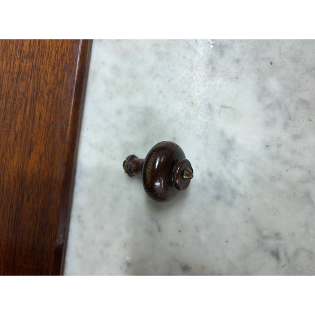 Brown Antique Late 1800s Victorian Walnut Marble Inset Dresser For Sale - Image 8 of 12