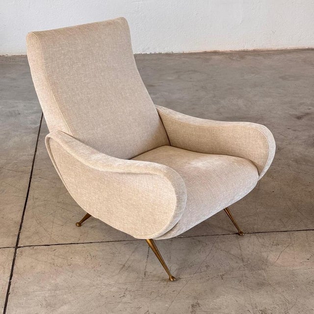 Italian Lounge Chairs attributed to Gigi Radice for Minotti, 1950s, Set of 2 For Sale - Image 4 of 17