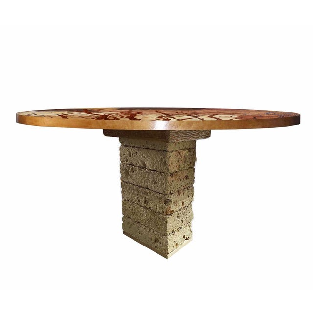 Contemporary Tarsia TT2 Table by Mascia Meccani for Meccani Design For Sale - Image 3 of 5