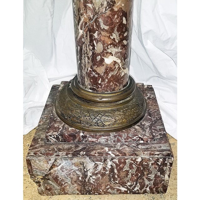 19-20c French Marble Pedestal For Sale - Image 4 of 6