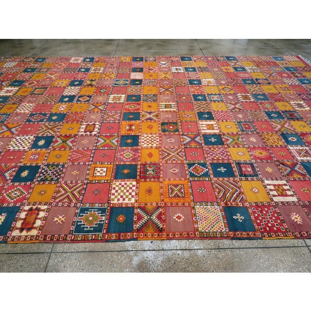 Galerie Shabab Collection Mid-20th Century Vintage Moroccan Oversize Carpet For Sale - Image 4 of 8