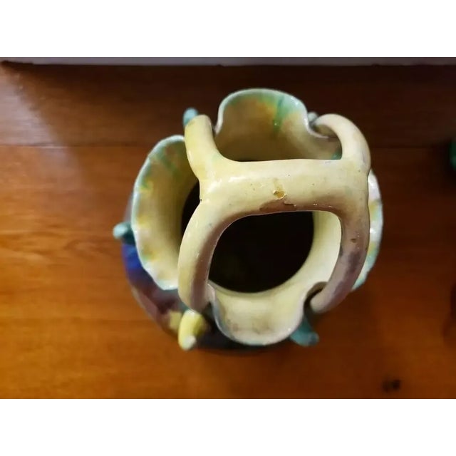 1970s Vintage Handmade Centerpiece Pitcher With 6 Small Hanging Pitchers For Sale - Image 9 of 10