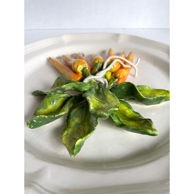 Late 20th Century Eva Gordon Trompe L’Oeil Carrot Plate, Signed Canadian Studio Pottery For Sale In Los Angeles - Image 6 of 8