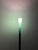 Koch and Lowy Postmodern Green Glass and Steel Floor Lamp, 1990s For Sale - Image 9 of 14