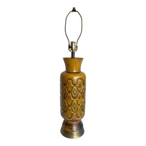 1960s Mid-Century Modern Ceramic Glazed Pottery Lamp