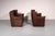Modern Patinated Leather Sofa by Gerard van Den Berg for Montis, Netherlands, 1970s, Set of 2 For Sale - Image 3 of 15