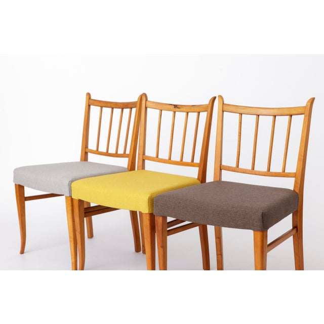 Vintage Beech Dining Chairs, 1960s, Set of 4 For Sale - Image 6 of 12