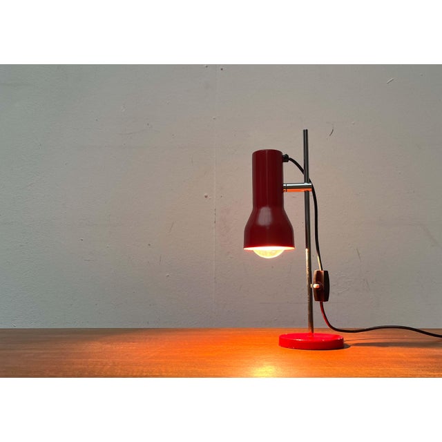 Mid-Century Space Age Modern Swiss Table Lamp, 1960s For Sale - Image 9 of 18