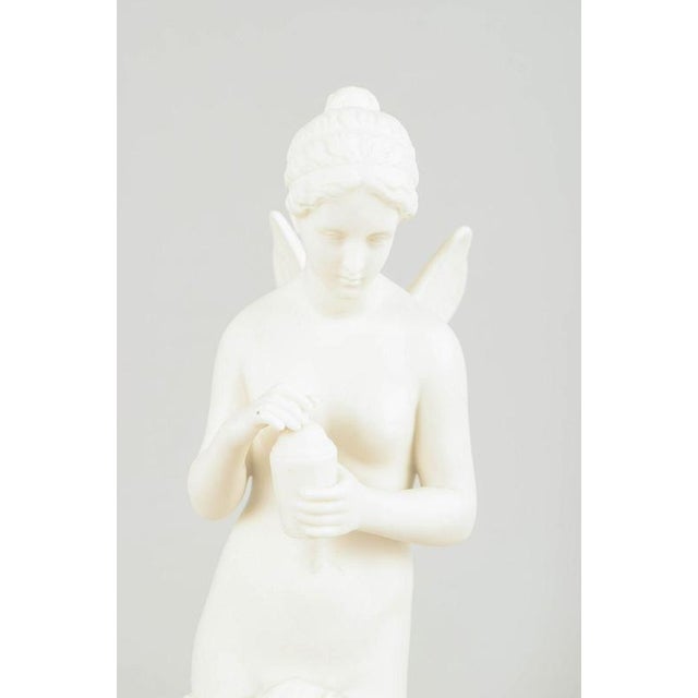 Nude Biscuit Psyche Sculpture in the style of Bertel Thorvaldsen for Gustavsberg, 1900s For Sale - Image 3 of 6