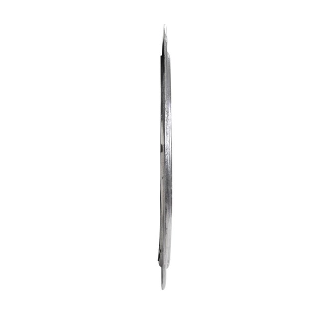 2020s Martine Abstract Cast Iron Mirror in Silver For Sale - Image 5 of 11