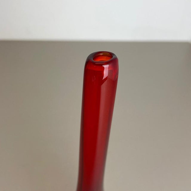 Large Murano Glass Sommerso Stem Vase from Flavio Poli, Italy, 1960s For Sale - Image 10 of 18