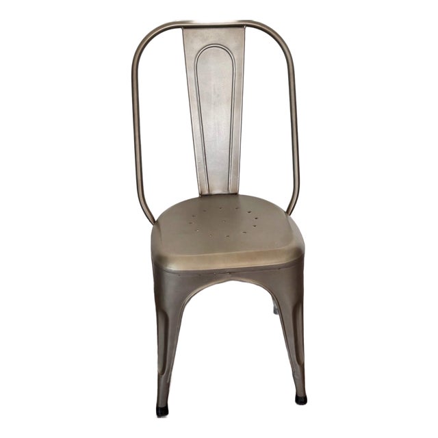 Vintage Steel Cafe Chair From Retired Restoration Hardware Collection For Sale