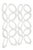 This very chic vintage modernist room divider or screen is from the 60;s. It has angled circles on more oval form. it is...
