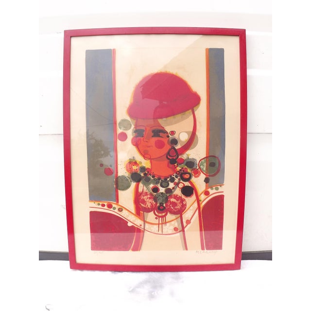 Menguy Frédéric, Lithograph Composition, 1970, Lithograph For Sale - Image 11 of 11