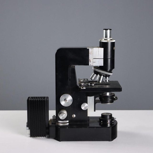 Black Professional Microscope from Officine Galileo For Sale - Image 8 of 12
