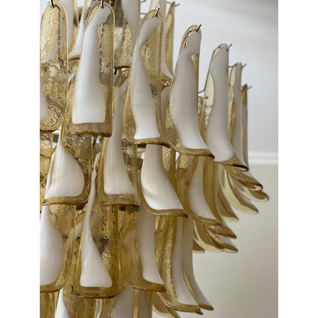 Honey Colored Murano Chandelier For Sale - Image 6 of 10