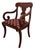 Late 20th Century Vintage Craftique Traditional Empire Style Cherry Arm Chair For Sale - Image 5 of 6