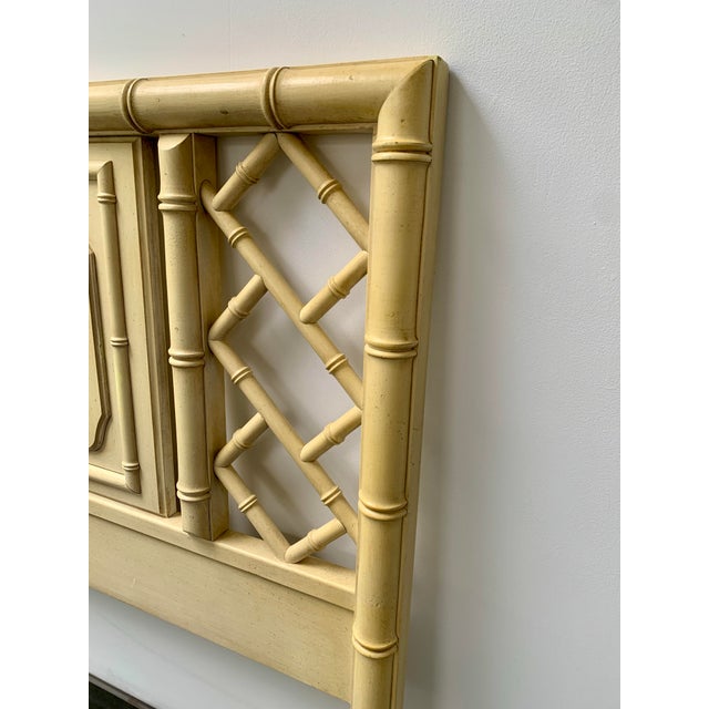 Dixie 1970s Dixie Aloha Faux Bamboo Twin Headboard I For Sale - Image 4 of 5