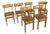 Yellow Vinyl Butterfly Back Dining Chairs, 1950s, Set of 6 For Sale