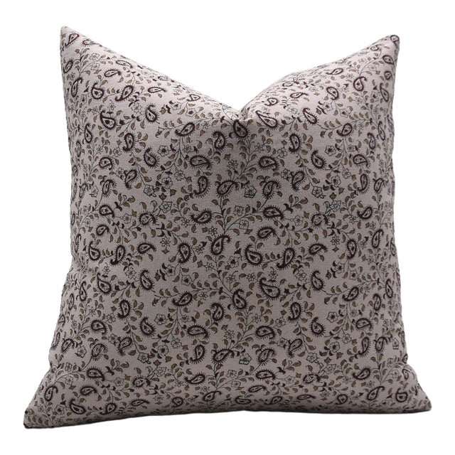 Fabdivine Decorative Block Print Cushion Cover 18x18 Inch Duck Canvas-Kari Jaal For Sale