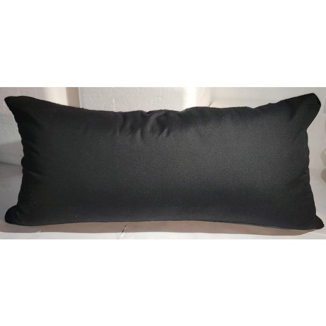 1950s Mexican Indian Weaving Bolster Pillow For Sale - Image 4 of 6