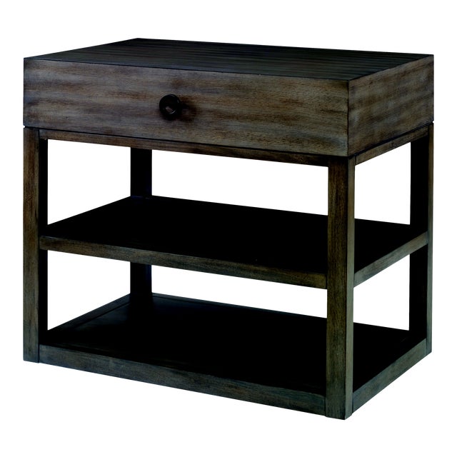 Century Furniture Laguna Large Nightstand, Mink Grey For Sale