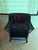 A beautiful antique Heywood Wakefield Bar Harbor style wicker lounge chair. Dramatic in its black rattan finish with...