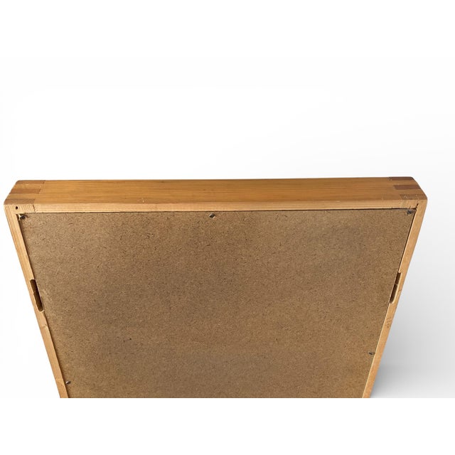 Brown Modernist Mirror in Elm by Charlotte Perriand, France, 1950s For Sale - Image 8 of 9