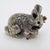 Vintage Italian Handmade Silver and Brass Bunny with Carrot, Italy, 1970s For Sale - Image 13 of 13