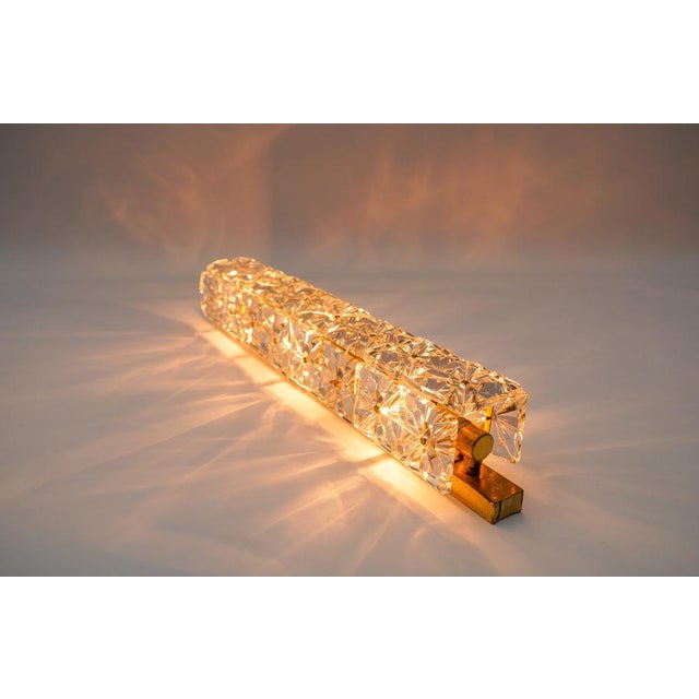 Mid-Century Modern Crystal Wall Lamp or Sconce from Kinkeldey, 1960s For Sale - Image 3 of 14