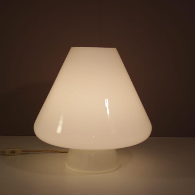 Glass Murano Glass Table Lamp by Venini, Italy, 1970s For Sale - Image 7 of 13