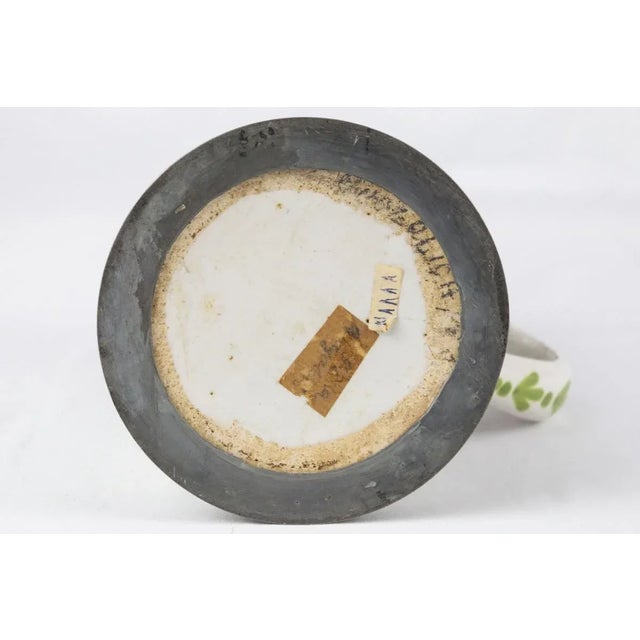Metal Antique Beer Mug with Floral Decorations For Sale - Image 7 of 11