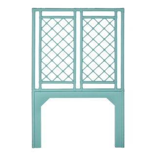 X & Diamond Headboard Twin - Turquoise For Sale