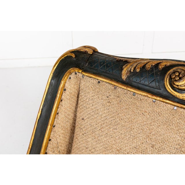 Italian Painted and Gilded Armchairs, 1900s, Set of 2 For Sale - Image 6 of 9