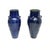 A gorgeous matched pair of large floor standing vintage blue ceramic vases. They were likely made in England, and they...