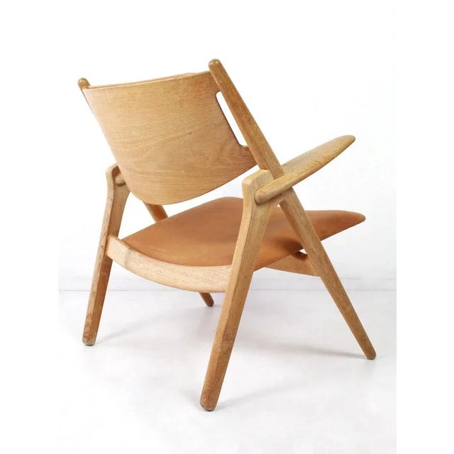 Ch28 Sawbuck Armchair by Hans J. Wegner for Carl Hansen & Son, Denmark, 1970s For Sale - Image 9 of 9