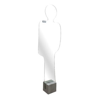 Postmodern Silhouette Standing Floor Mirror by Pierre Cardin for Acerbis, 1980s For Sale