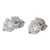 New 0.39ctw VS2 Round Diamond Solitaire Stud Earrings 14k White Gold - 2 Pieces For Sale